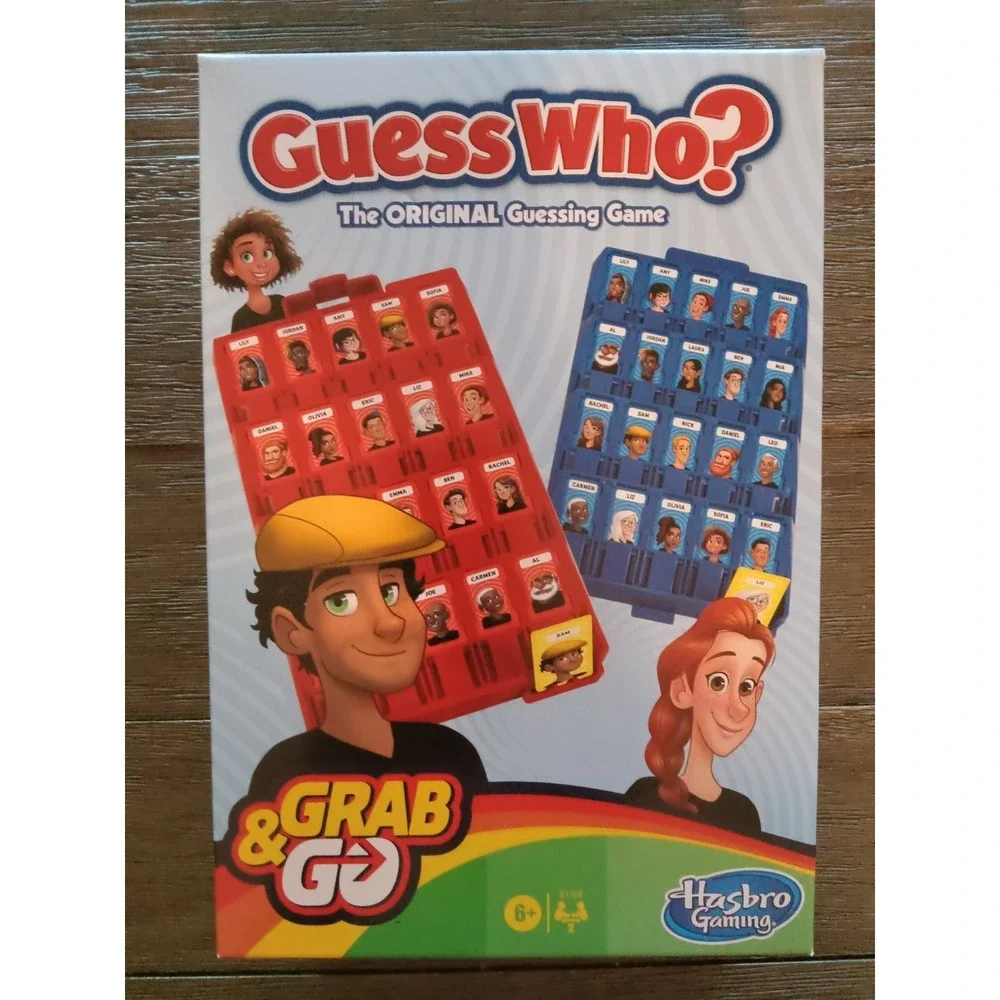 Hasbro Guess Who? Grab And Go Travel Board Game Ages 6+ NEW